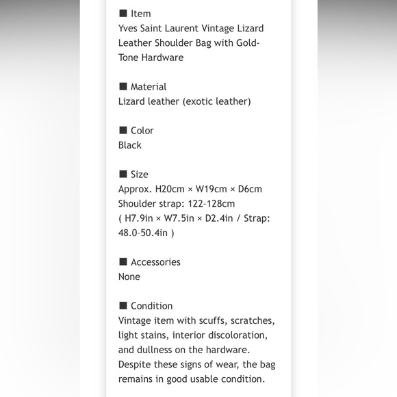 Yves Saint Laurent Black Crossbody Bag - Picture 11 of 11